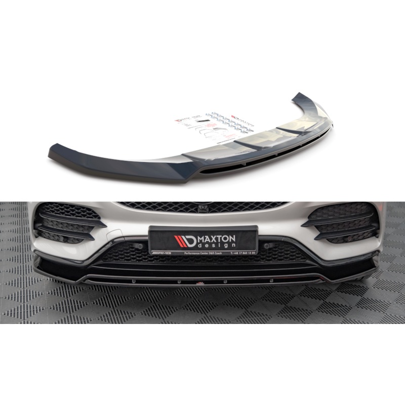 FRONT SPLITTER MERCEDES-BENZ GLS AMG-LINE X167 GLOSS BLACK