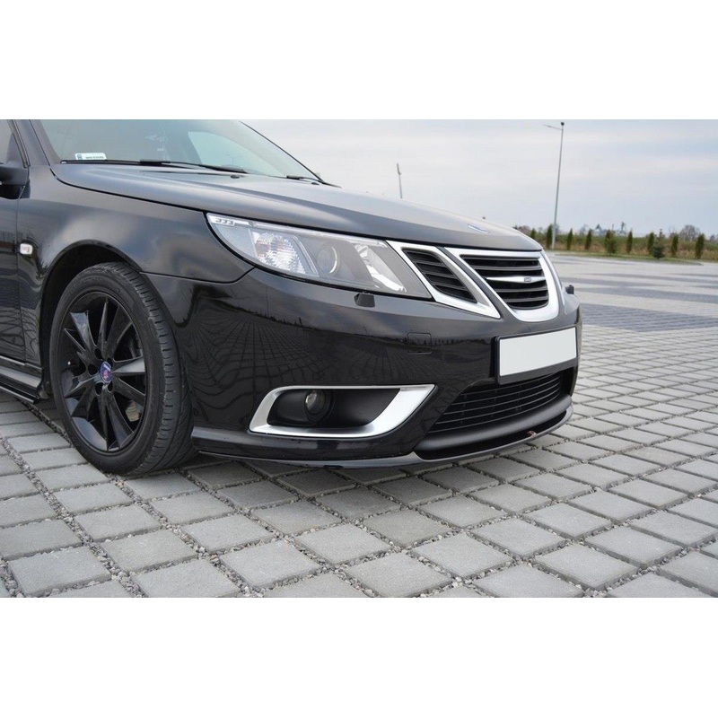 FRONT SPLITTER SAAB 9-3 AERO MK2 FACELIFT GLOSS BLACK