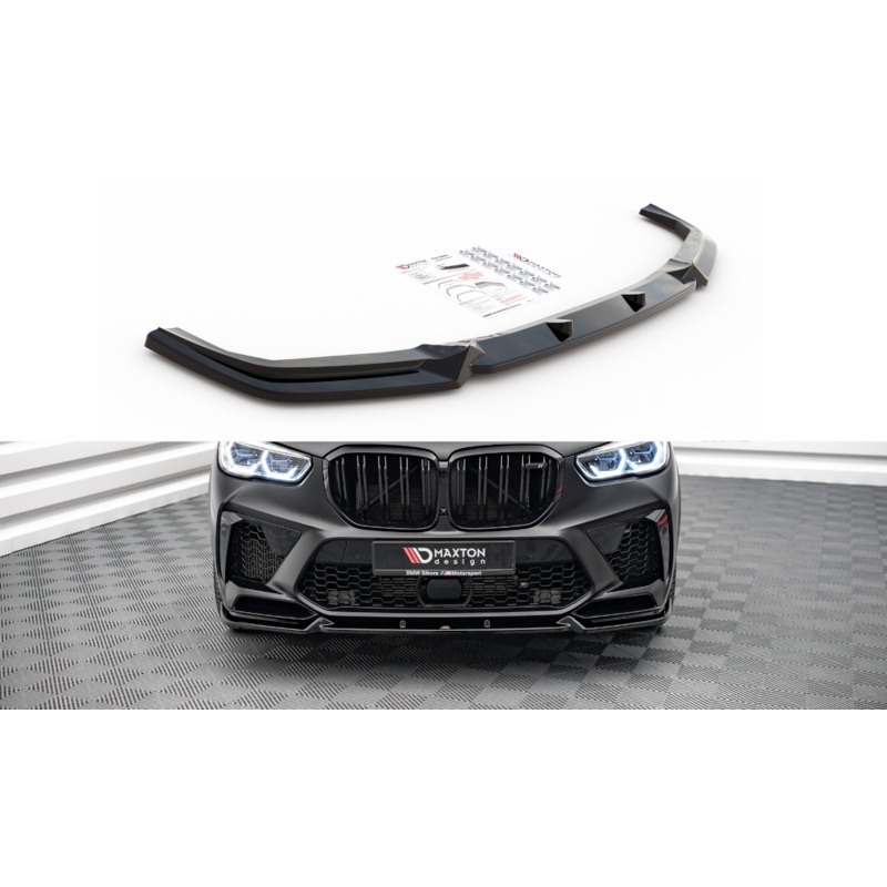 FRONT SPLITTER V.1 BMW X5M F95 GLOSS BLACK