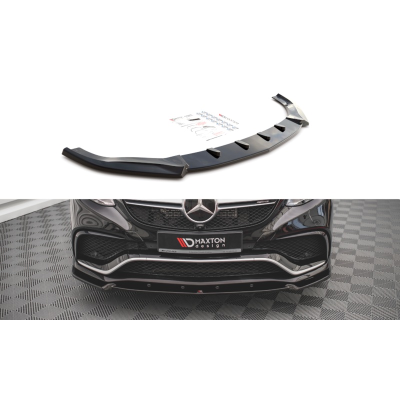 FRONT SPLITTER V.1 MERCEDES-BENZ GLE COUPE / SUV 63AMG C292 GLOSS BLACK