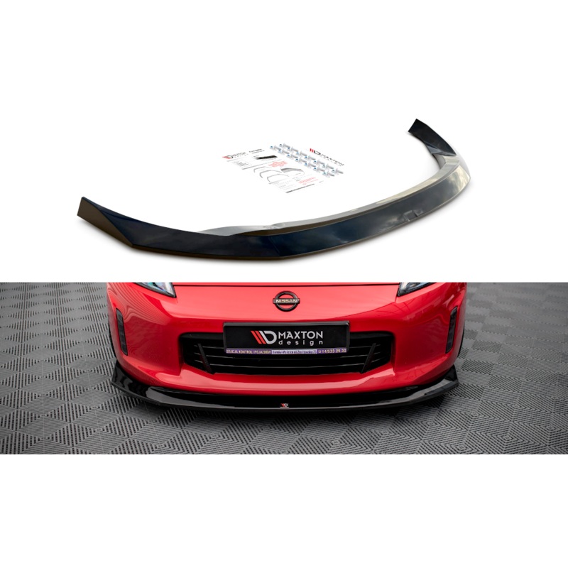 FRONT SPLITTER V.1 NISSAN 370Z FACELIFT GLOSS BLACK