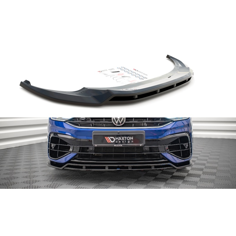 FRONT SPLITTER V.1 VOLKSWAGEN TIGUAN R MK2 FACELIFT GLOSS BLACK