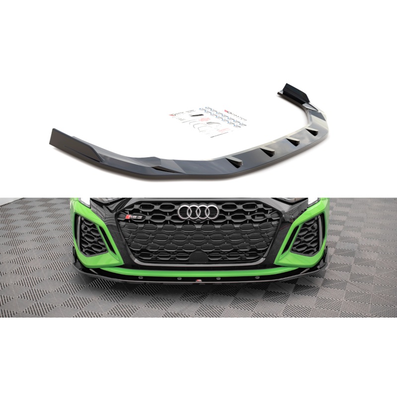 FRONT SPLITTER V.2 AUDI RS3 8Y GLOSS BLACK