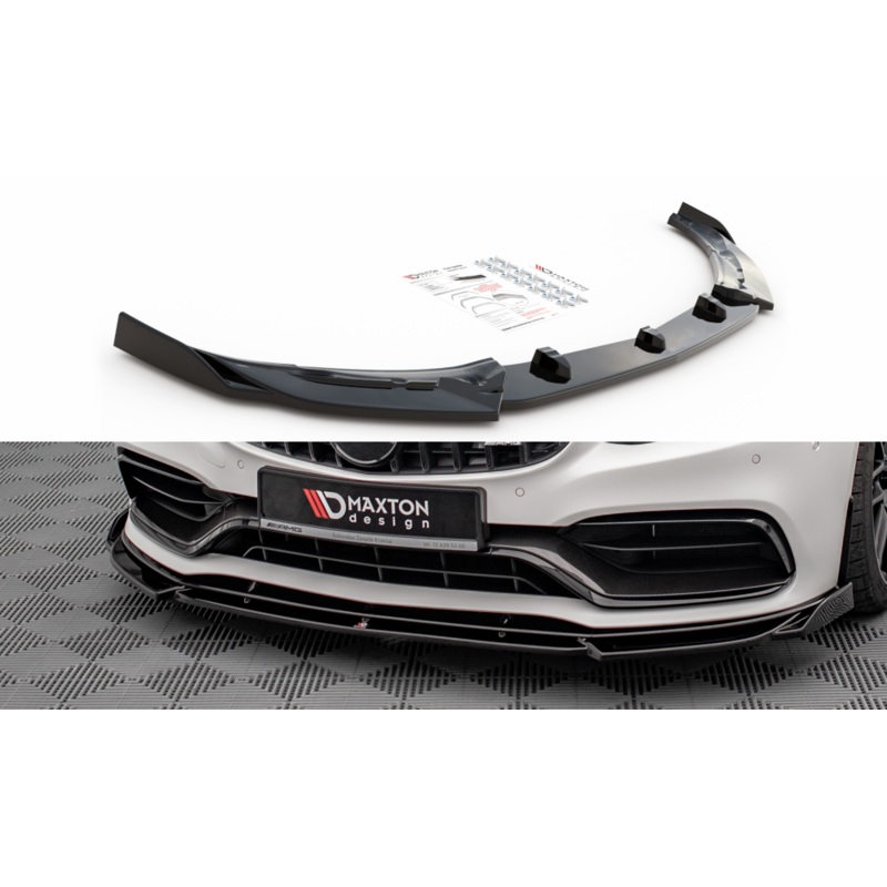 Front Splitter V.2 Mercedes-AMG C63 Coupe AMG Aero Pack C205 Facelift GLOSS BLACK