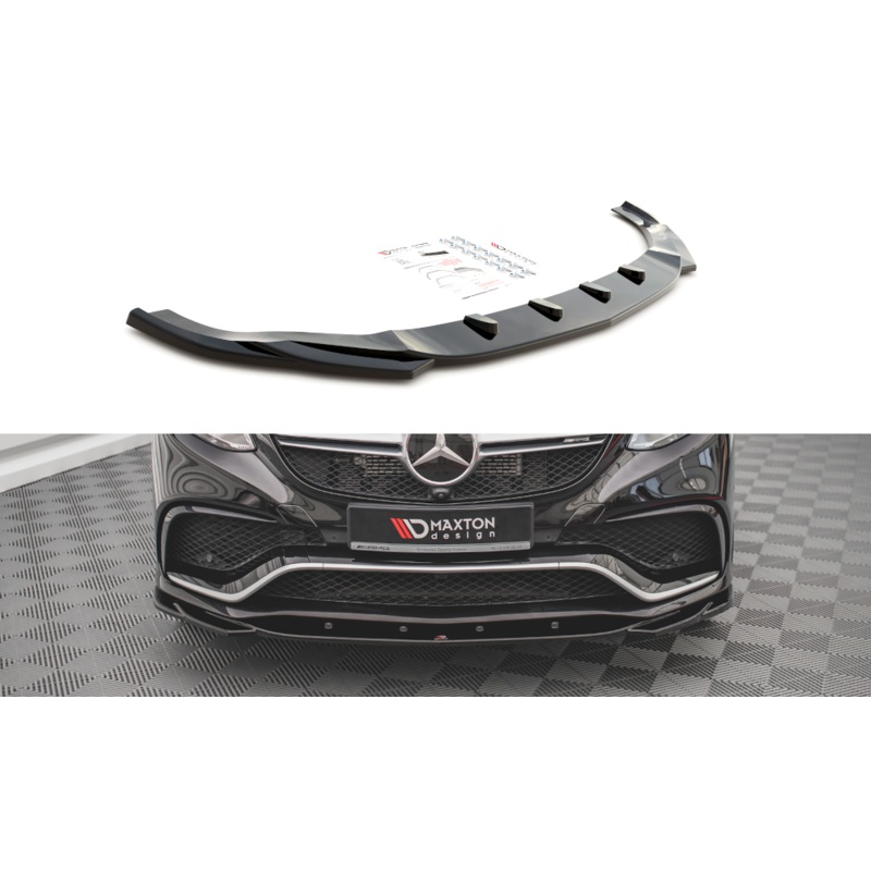 FRONT SPLITTER V.2 MERCEDES-BENZ GLE COUPE 63AMG C292 GLOSS BLACK