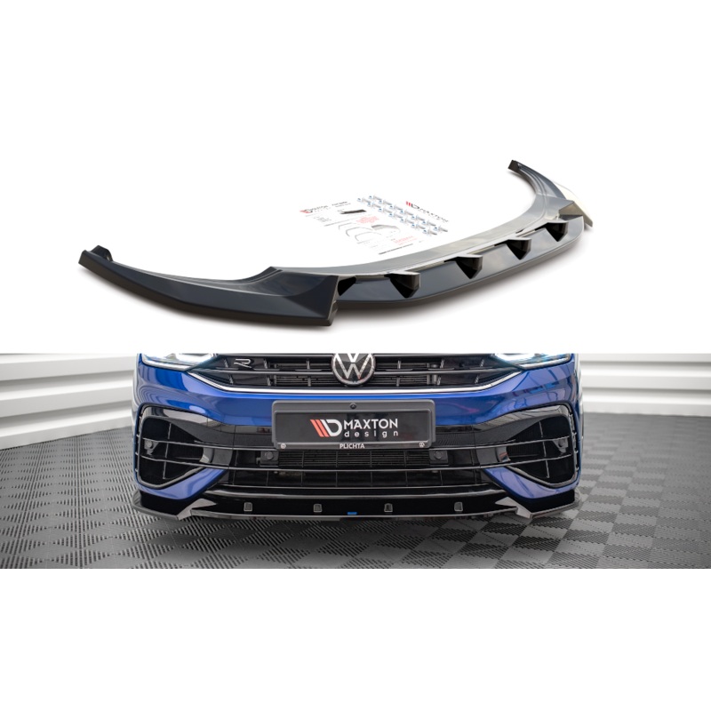 FRONT SPLITTER V.2 VOLKSWAGEN TIGUAN R MK2 FACELIFT GLOSS BLACK