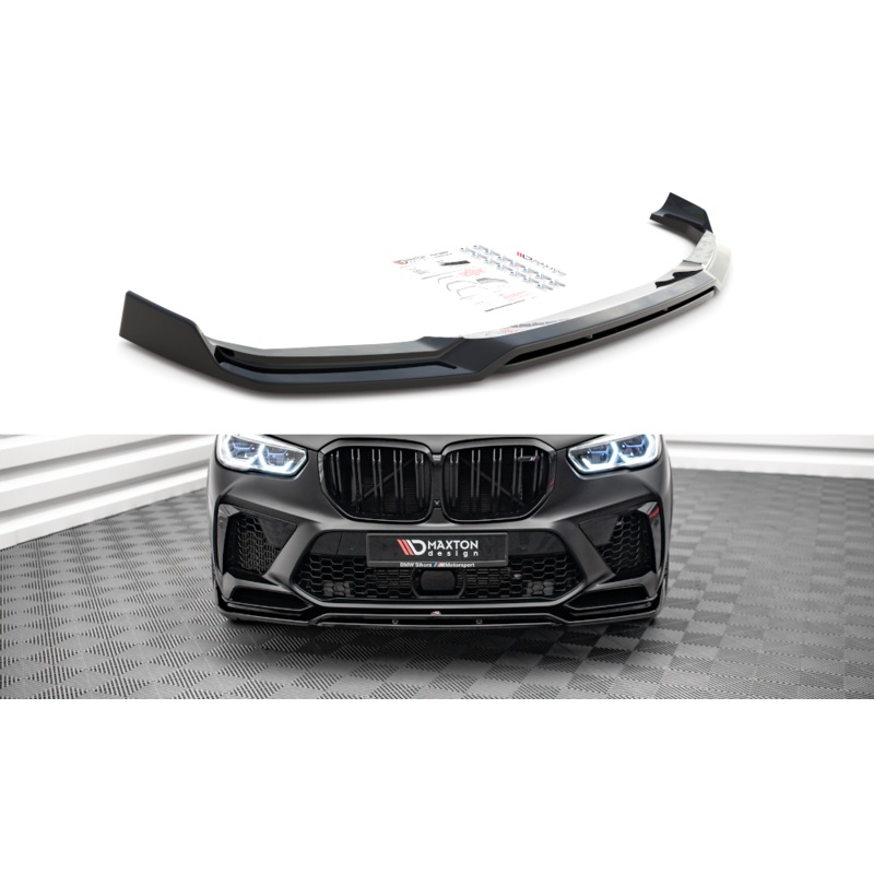 FRONT SPLITTER V.3 BMW X5M F95 GLOSS BLACK