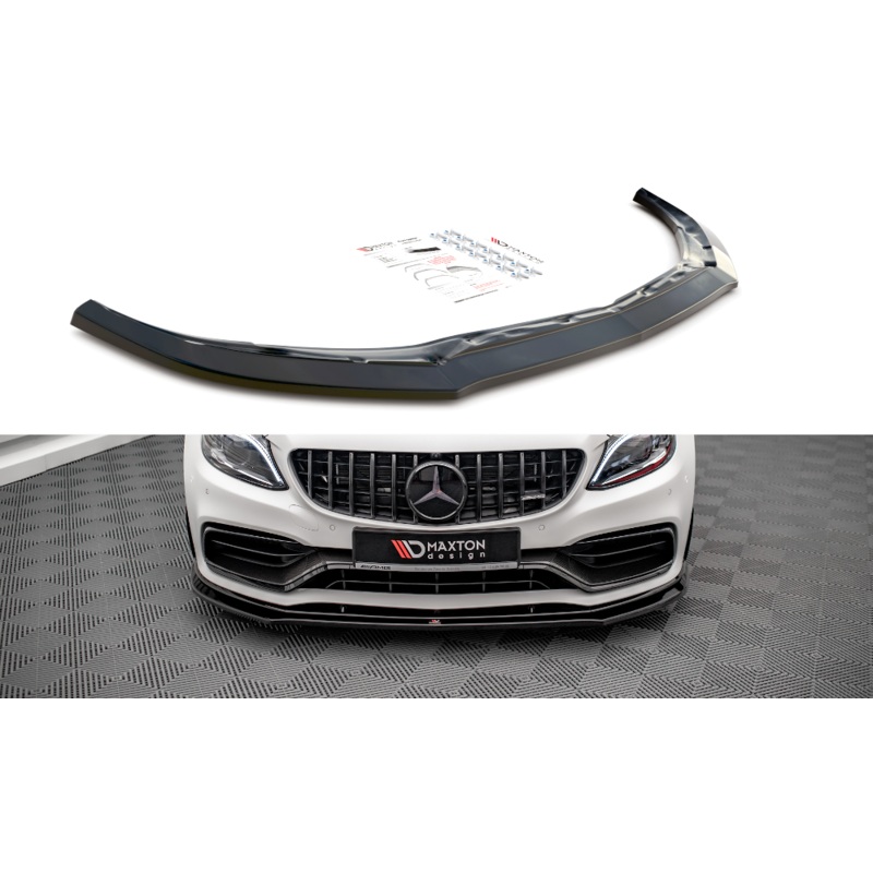 Front Splitter V.3 Mercedes-AMG C63 AMG Aero Pack C205 Facelift GLOSS BLACK