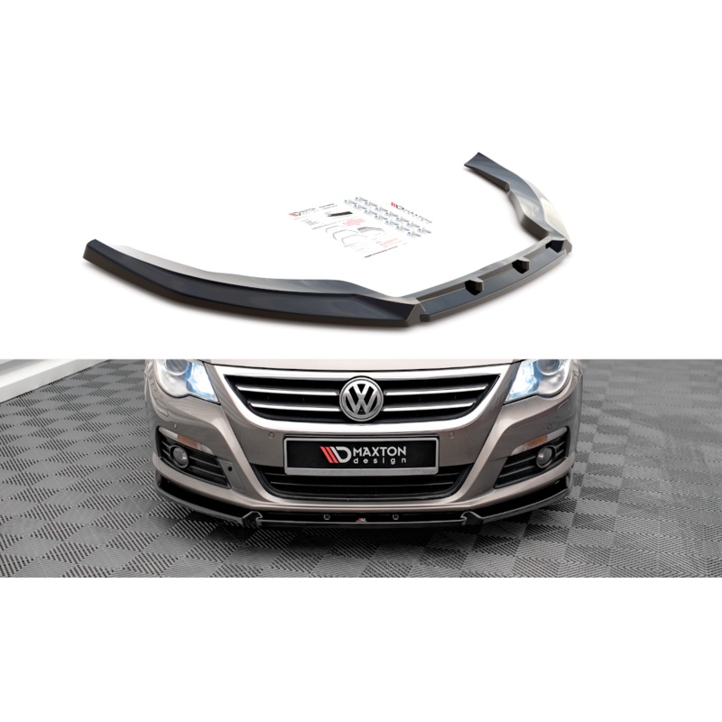 FRONT SPLITTER V.3 VOLKSWAGEN PASSAT CC GLOSS BLACK