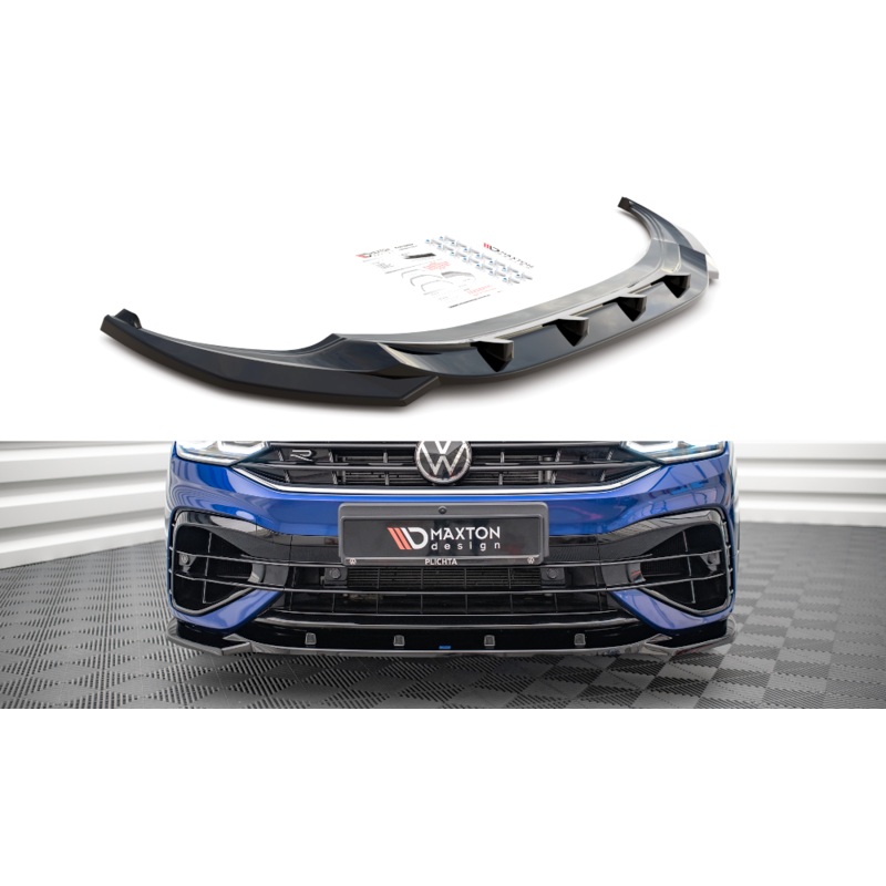 FRONT SPLITTER V.3 VOLKSWAGEN TIGUAN R MK2 FACELIFT GLOSS BLACK