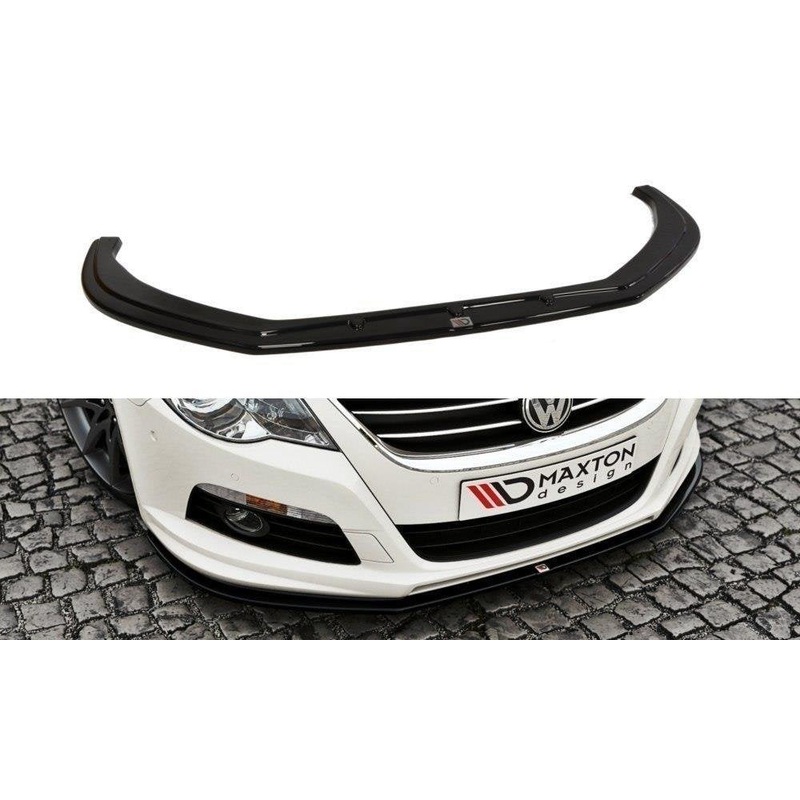 FRONT SPLITTER VW PASSAT CC R36 RLINE (PREFACE) GLOSS BLACK