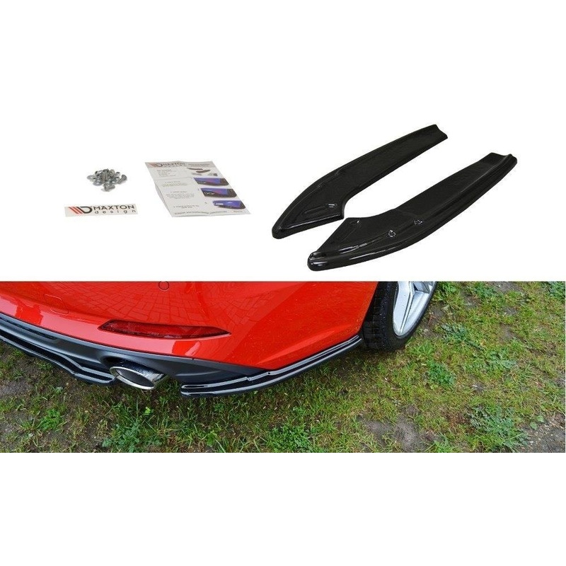 REAR SIDE SPLITTERS AUDI A5 S-LINE F5 COUPE GLOSS BLACK