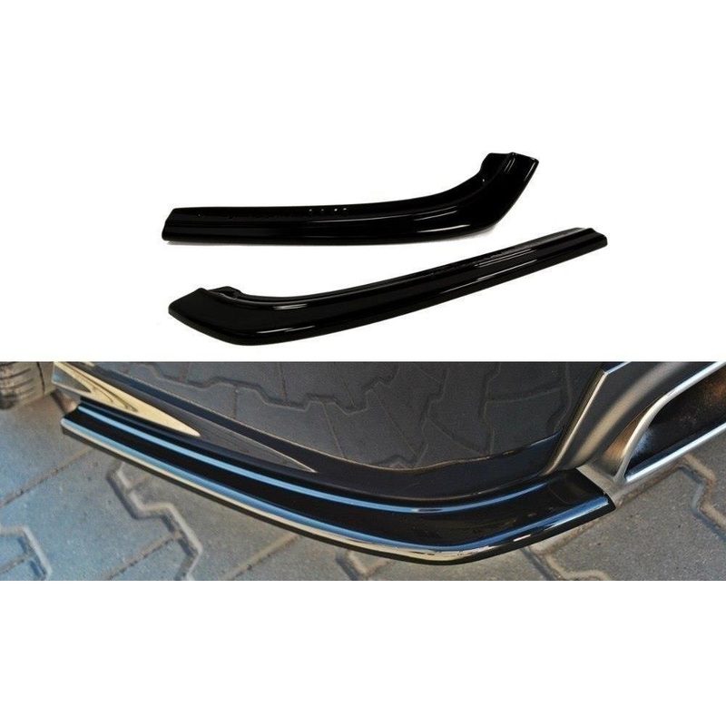 REAR SIDE SPLITTERS AUDI A8 W12 D3 GLOSS BLACK
