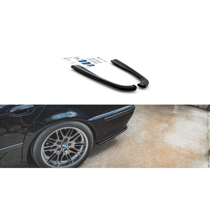 REAR SIDE SPLITTERS BMW M5 E39 GLOSS BLACK