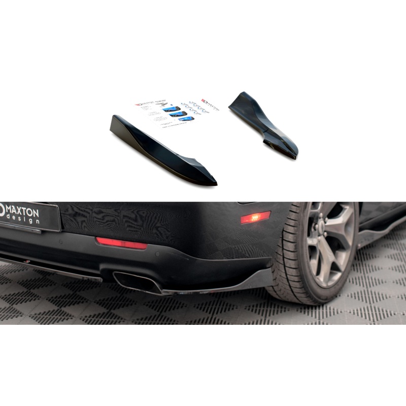 REAR SIDE SPLITTERS DODGE CHALLENGER RT MK3 FACELIFT GLOSS BLACK