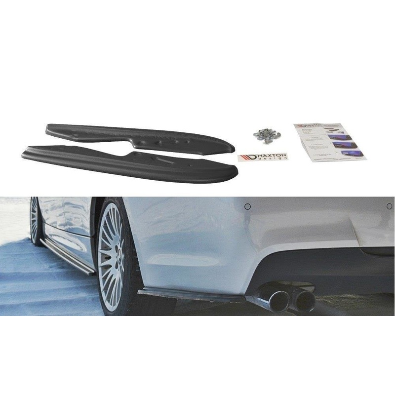 REAR SIDE SPLITTERS FOR BMW 3 E90 MPACK GLOSS BLACK