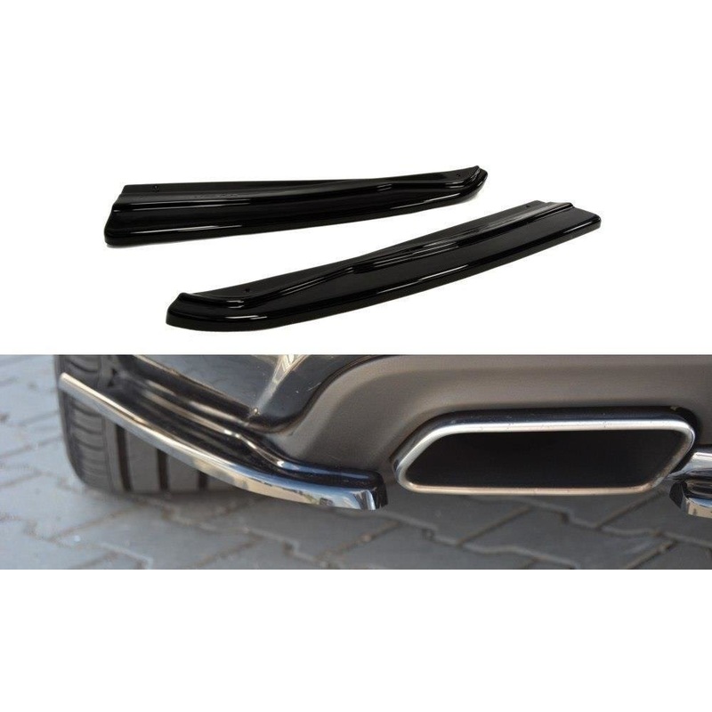 REAR SIDE SPLITTERS MERCEDES CLS C218 AMG LINE GLOSS BLACK