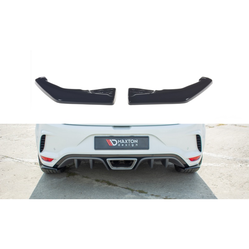 REAR SIDE SPLITTERS RENAULT MEGANE IV RS GLOSS BLACK