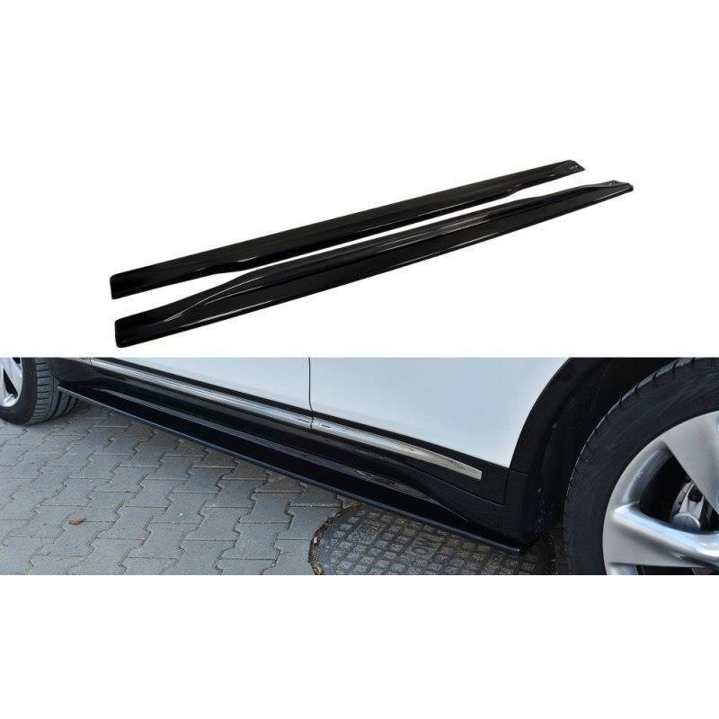 SIDE SKIRTS DIFFUSERS INFINITI QX70 GLOSS BLACK