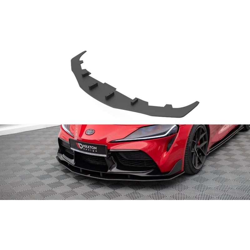 STREET PRO FRONT SPLITTER TOYOTA SUPRA MK5 BLACK