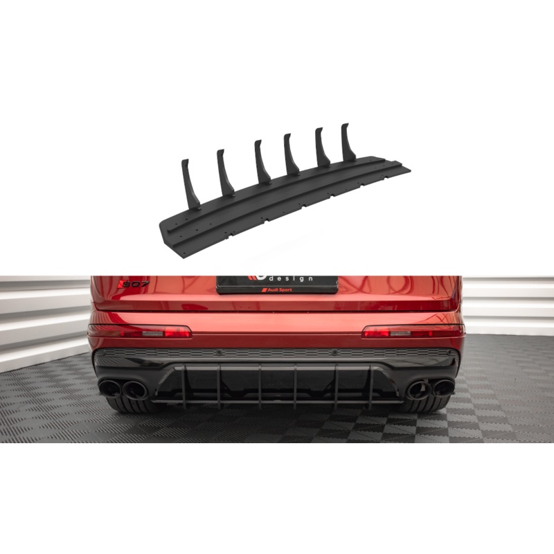 STREET PRO REAR DIFFUSER AUDI SQ7 /Q7 S-LINE MK2 (4M) FACELIFT BLACK