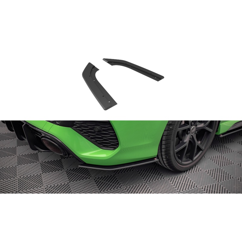 STREET PRO REAR SIDE SPLITTERS AUDI RS3 SEDAN 8Y BLACK