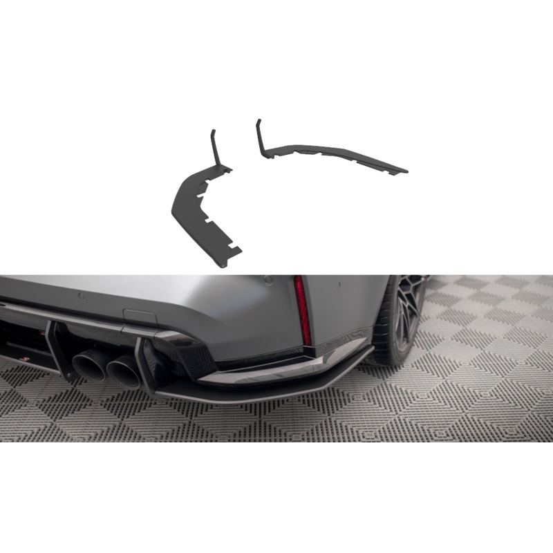 STREET PRO REAR SIDE SPLITTERS BMW M3 G80 BLACK