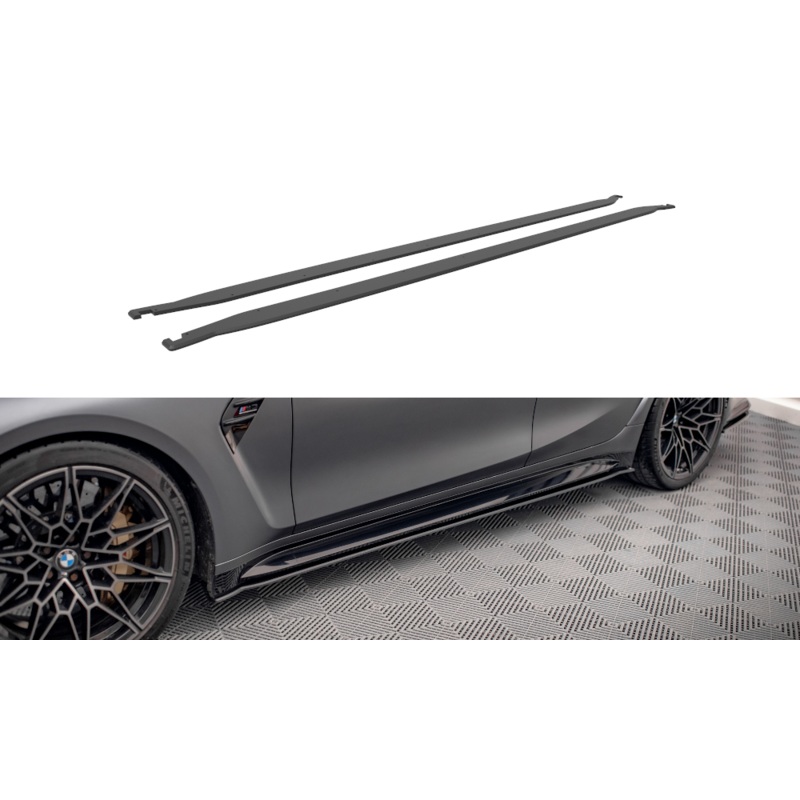 STREET PRO SIDE SKIRTS DIFFUSERS BMW M3 G80 BLACK