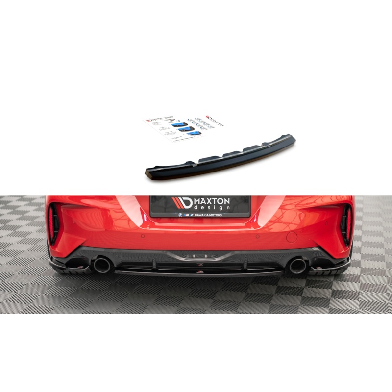 CENTRAL REAR SPLITTER FOR BMW Z4 M-PACK G29 GLOSS BLACK