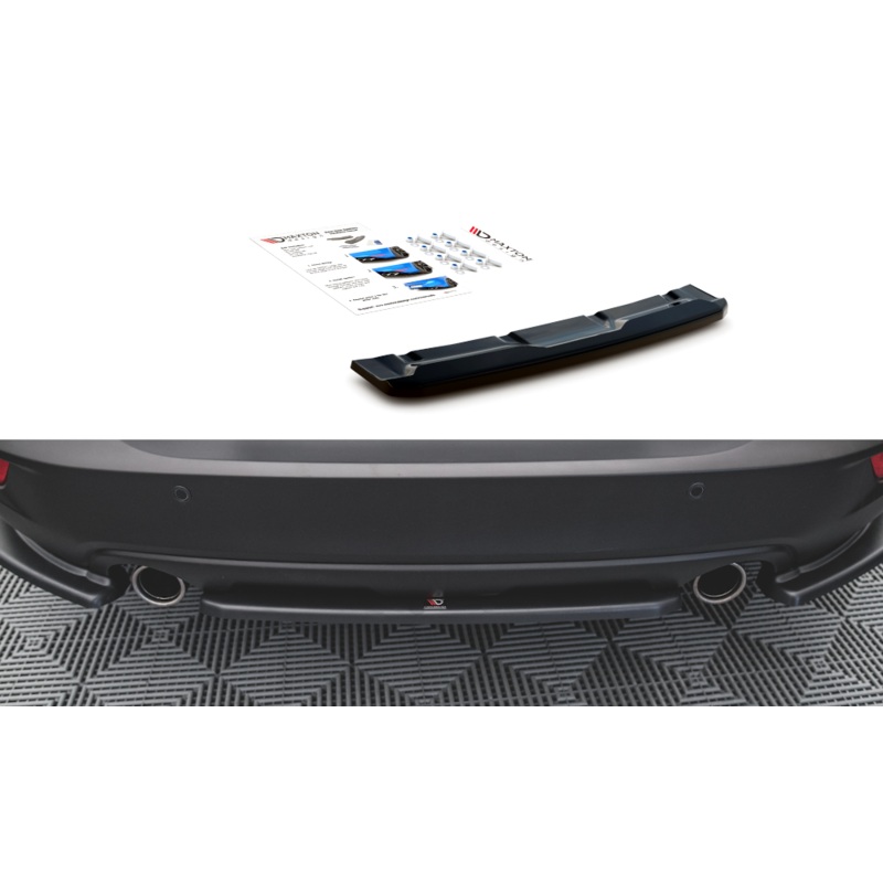 CENTRAL REAR SPLITTER FOR MAZDA CX-3 GLOSS BLACK