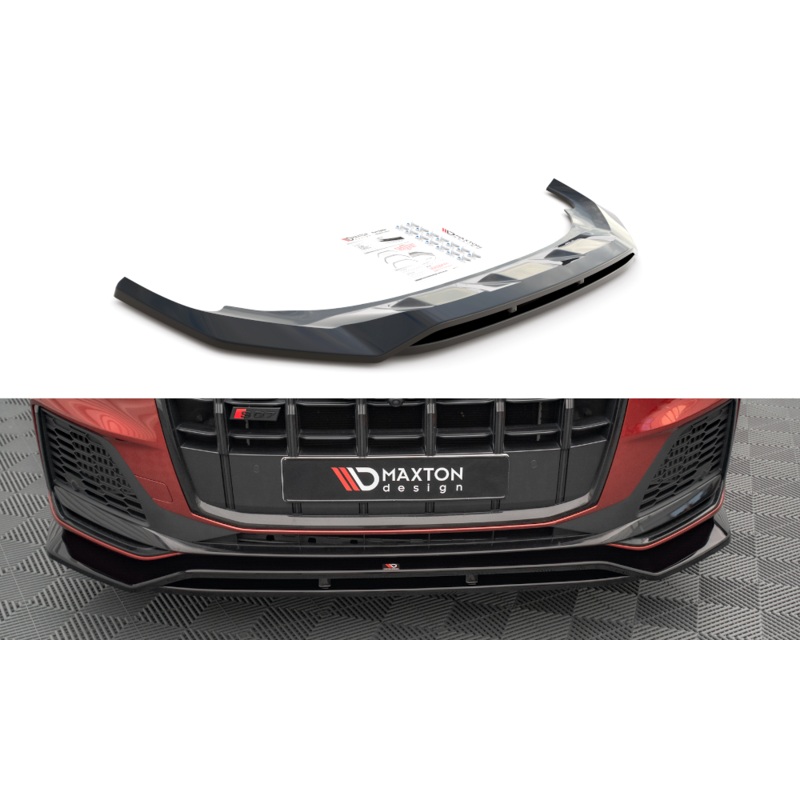 FRONT SPLITTER AUDI SQ7 /Q7 S-LINE MK2 (4M) FACELIFT GLOSS BLACK