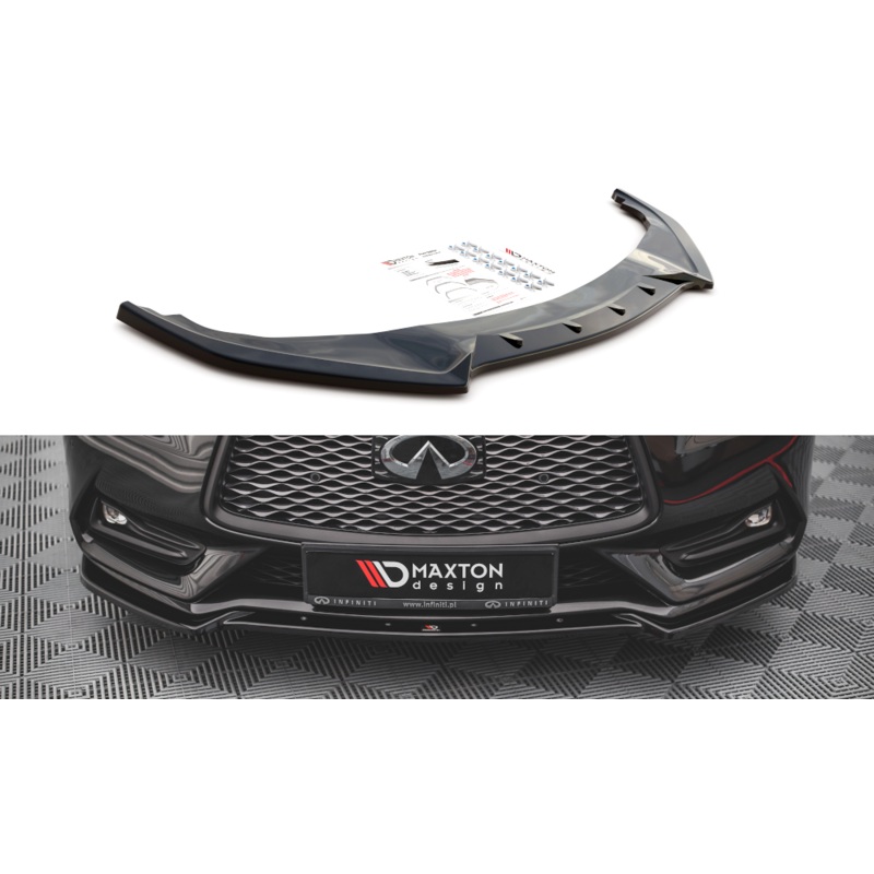 FRONT SPLITTER INFINITI Q60 S MK2 GLOSS BLACK