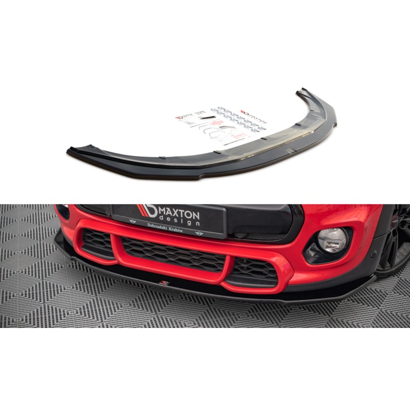 FRONT SPLITTER MINI COOPER S JOHN COPPER WORKS F56 GLOSS BLACK