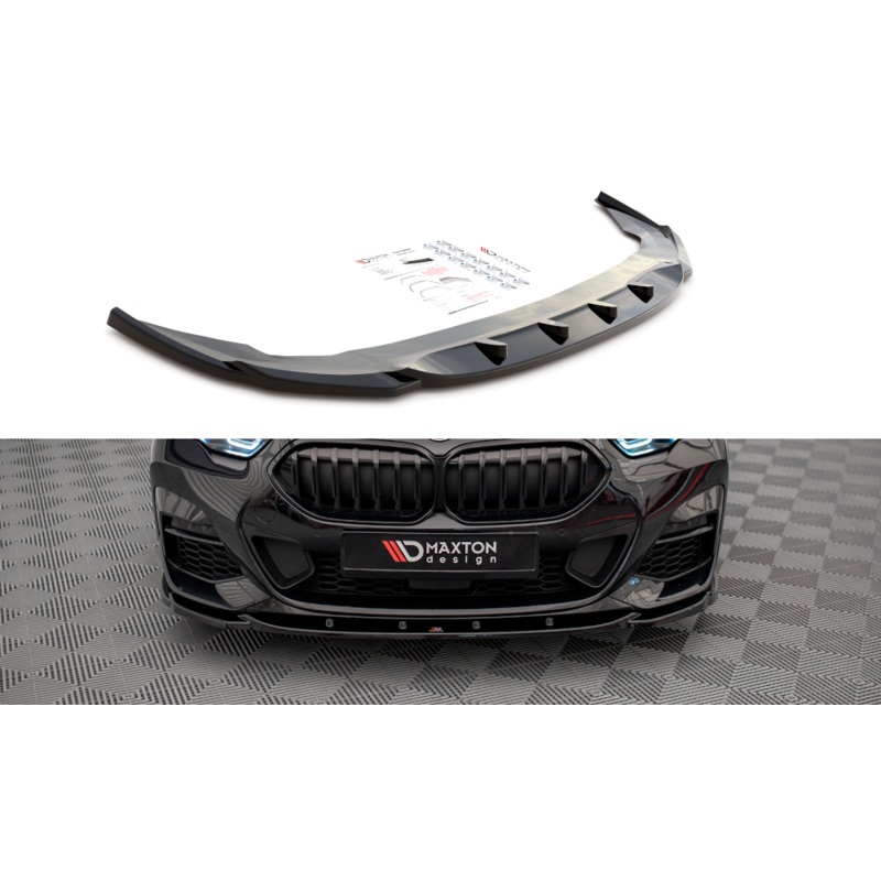 FRONT SPLITTER V.1 BMW 2 GRAN COUPE M-PACK F44 GLOSS BLACK