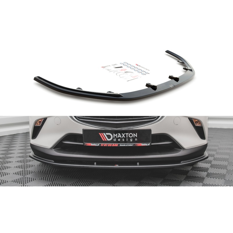 FRONT SPLITTER V.1 MAZDA CX-3 GLOSS BLACK