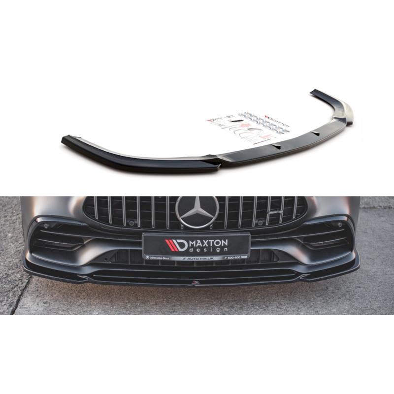 FRONT SPLITTER V.1 MERCEDES-AMG GT 53 4-DOOR COUPE GLOSS BLACK