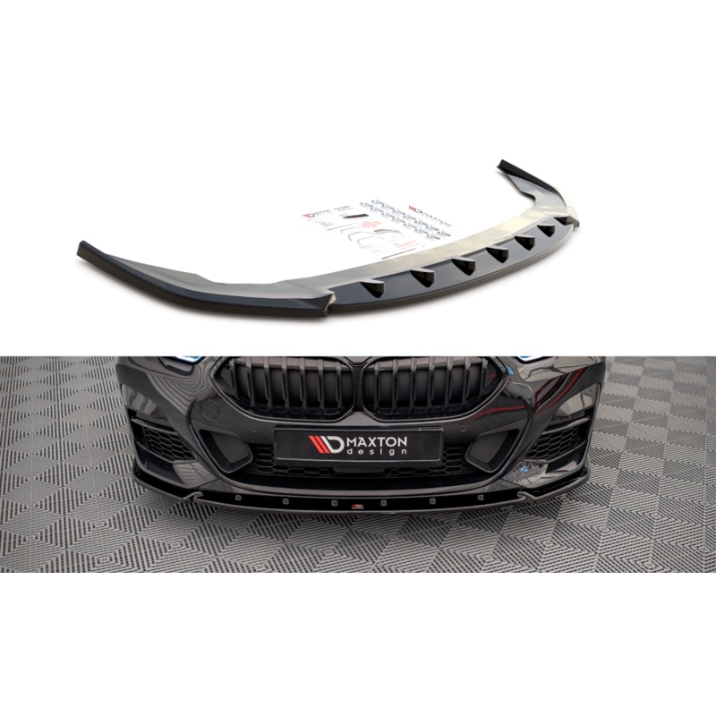 FRONT SPLITTER V.2 BMW 2 GRAN COUPE M-PACK F44 GLOSS BLACK