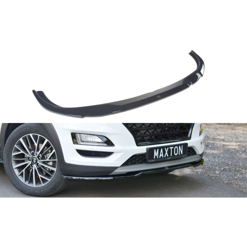 FRONT SPLITTER V.2 HYUNDAI TUCSON MK3 FACELIFT GLOSS BLACK