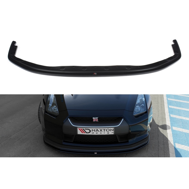 FRONT SPLITTER V.2 NISSAN GT-R PREFACE COUPE (R35-SERIES) GLOSS BLACK