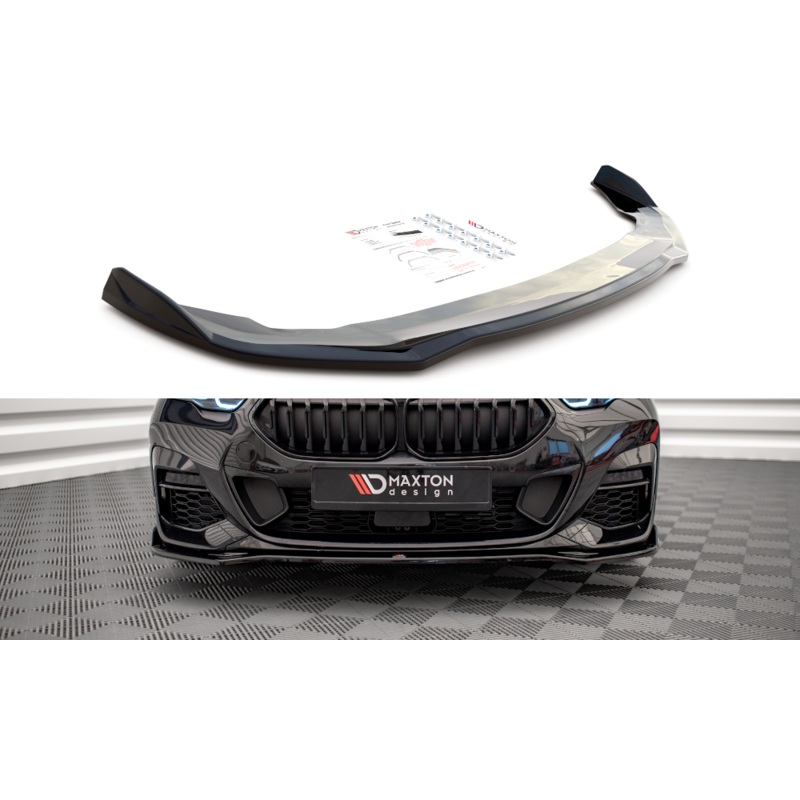 FRONT SPLITTER V.3 BMW 2 GRAN COUPE M-PACK F44 GLOSS BLACK