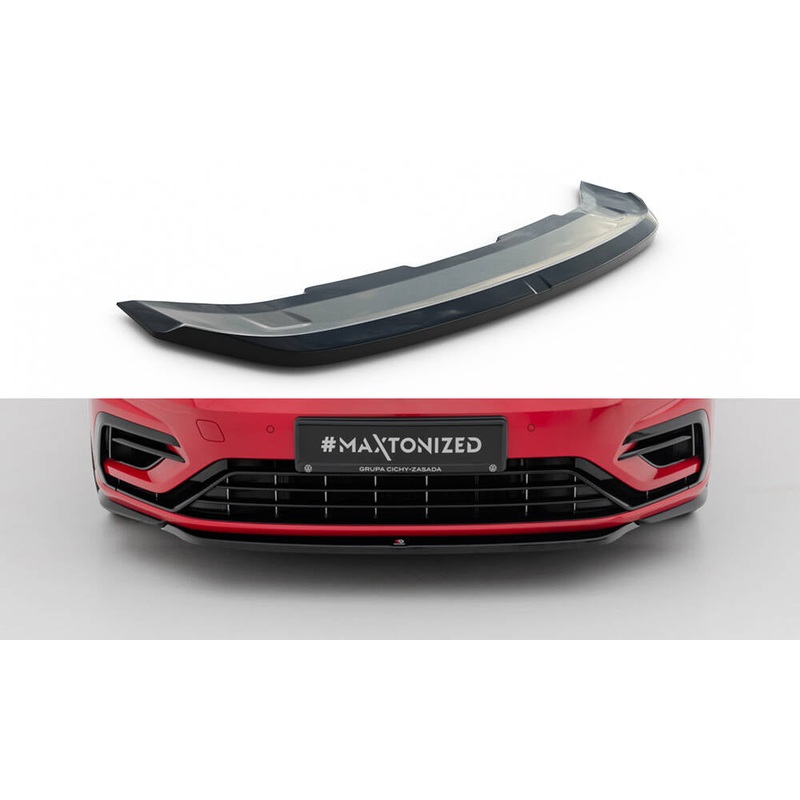 FRONT SPLITTER V.5 VW GOLF 7 R / R-LINE FACELIFT GLOSS BLACK