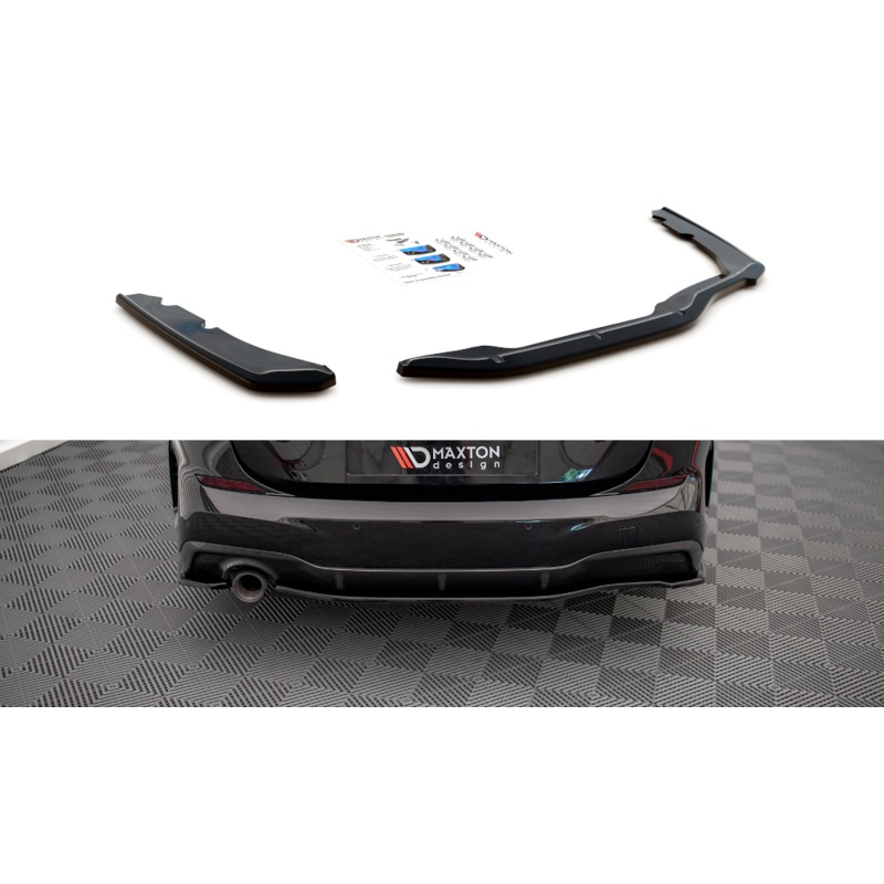 REAR SIDE SPLITTERS BMW 2 GRAN COUPE M-PACK F44 GLOSS BLACK