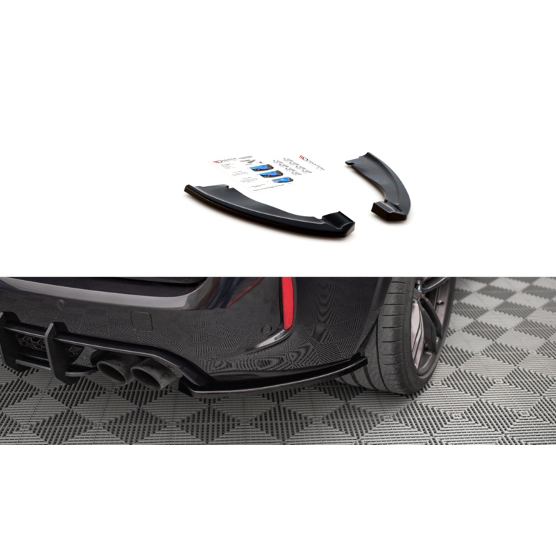 REAR SIDE SPLITTERS BMW X5 M F85 GLOSS BLACK