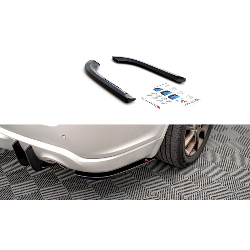 REAR SIDE SPLITTERS DODGE DURANGO RT MK3 GLOSS BLACK