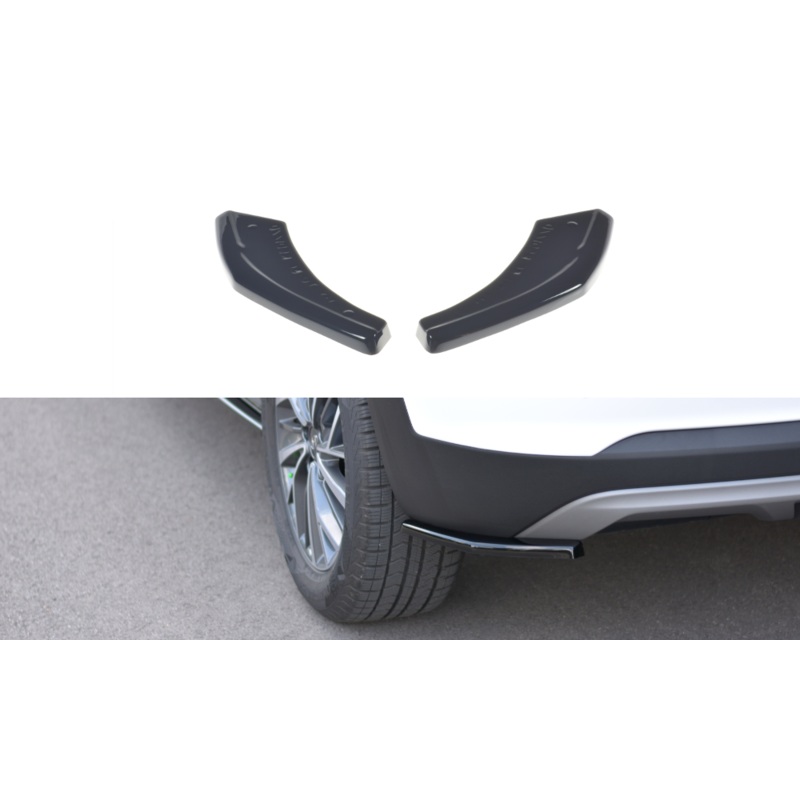 REAR SIDE SPLITTERS HYUNDAI TUCSON MK3 FACELIFT GLOSS BLACK