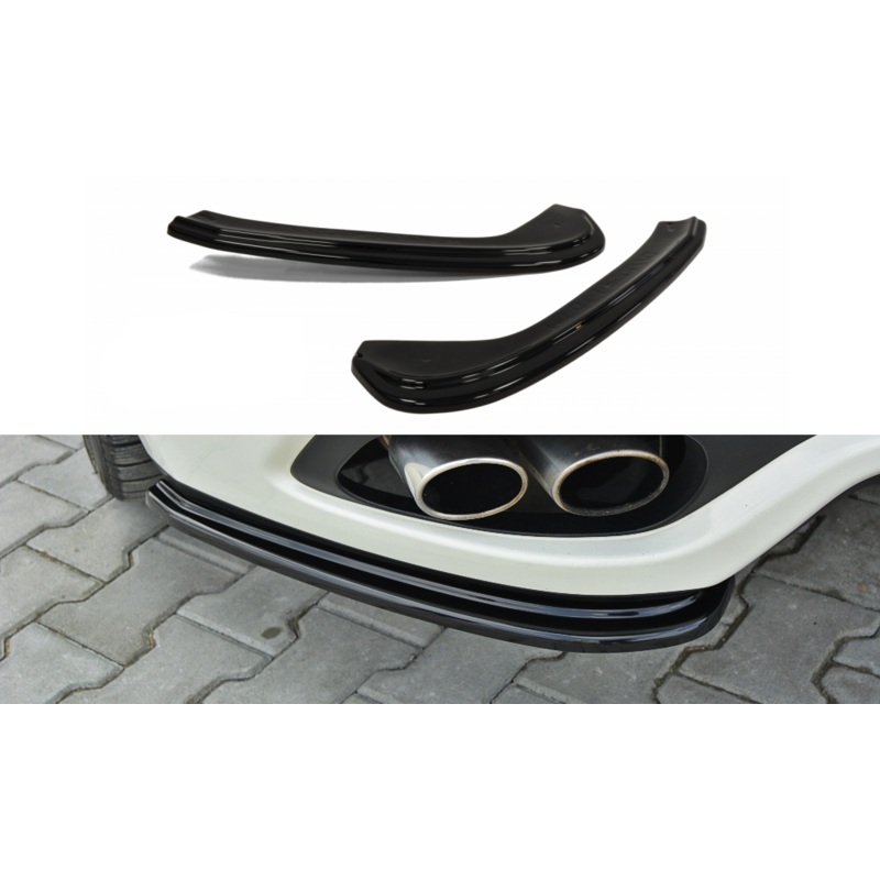 REAR SIDE SPLITTERS MASERATI GRANTURISMO GLOSS BLACK