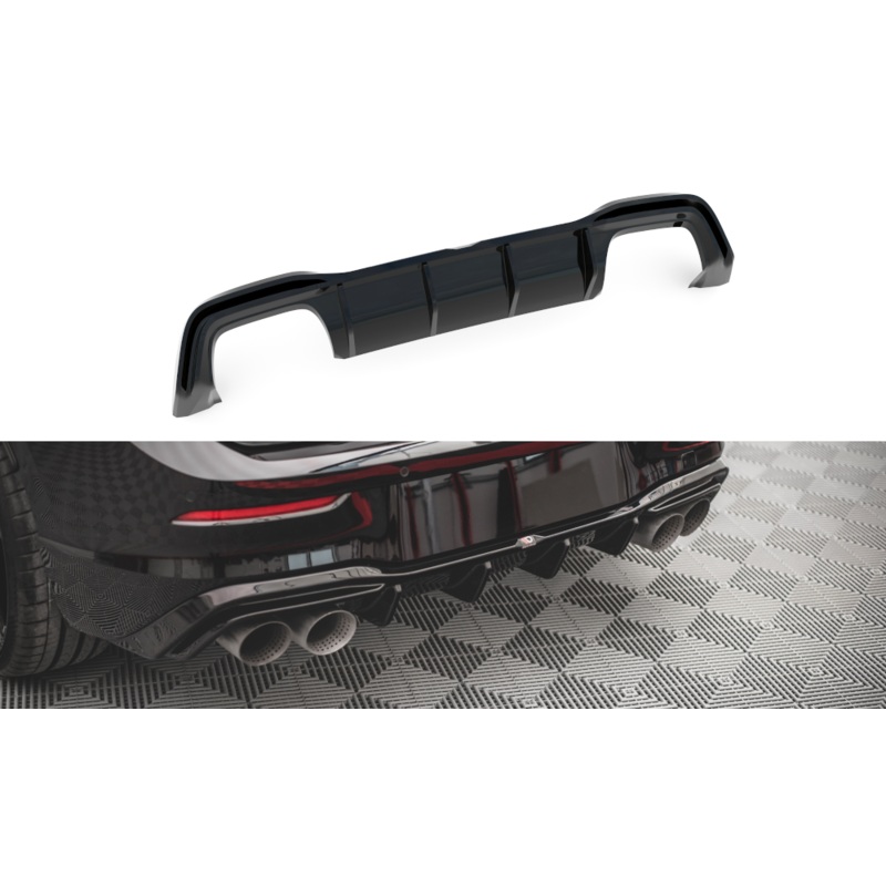REAR VALANCE V.2 VOLKSWAGEN GOLF R MK8 GLOSS BLACK