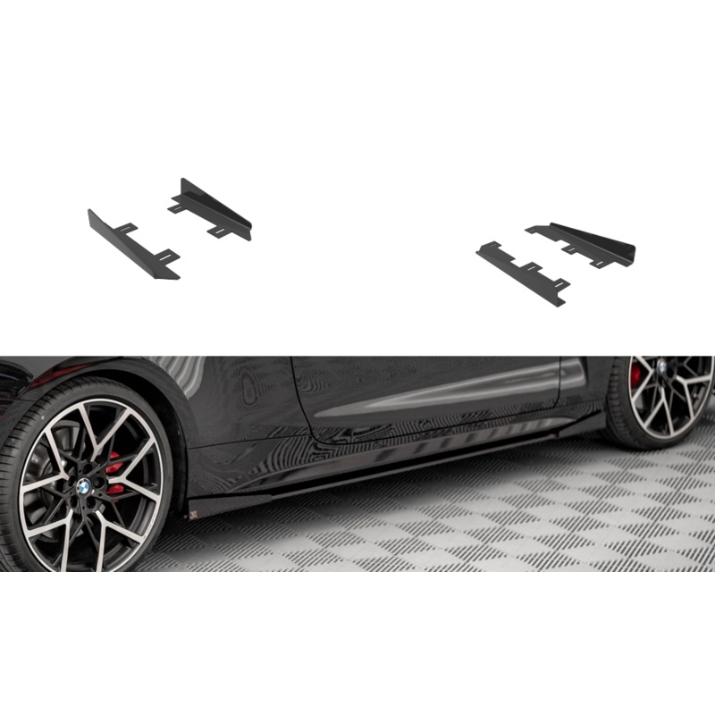 SIDE FLAPS BMW 4 M-PACK G22 GLOSS BLACK
