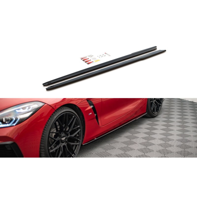 SIDE SKIRTS DIFFUSERS BMW Z4 M-PACK G29 GLOSS BLACK