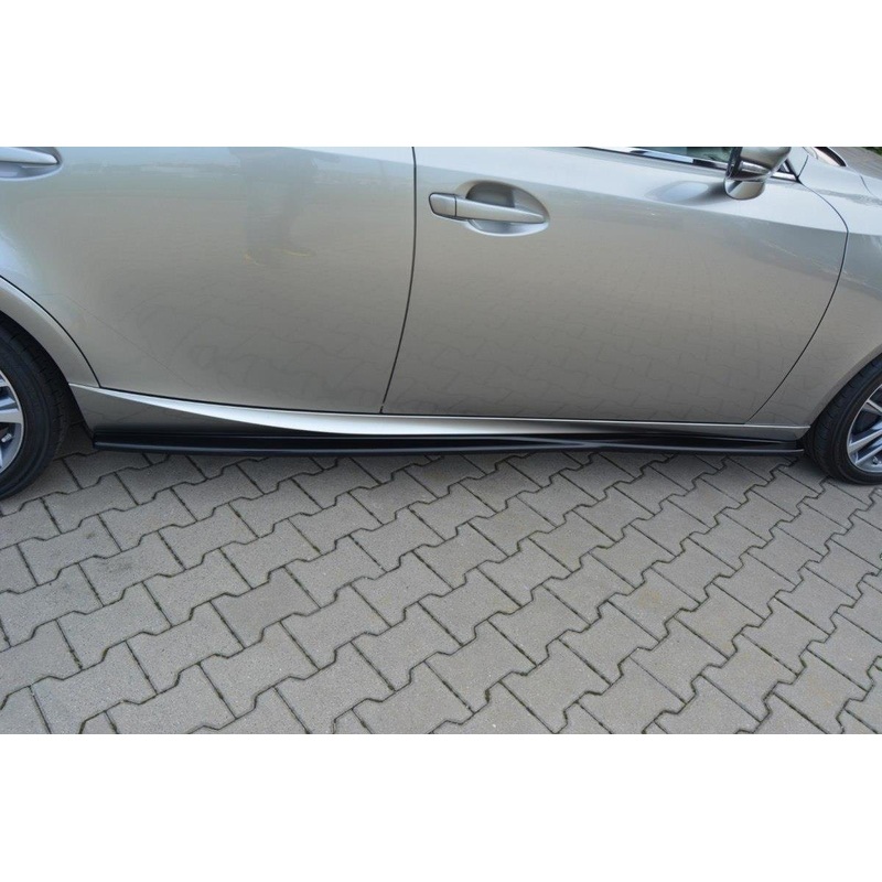 SIDE SKIRTS DIFFUSERS LEXUS IS MK3/ MK3 FACELIFT GLOSS BLACK